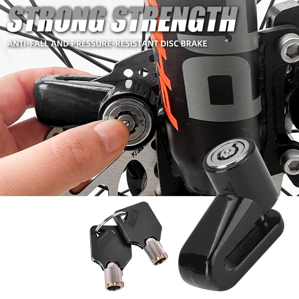 Motorfiets Fietsslot Beveiliging Anti Diefstal Fiets Motor Motor Schijfslot Diefstal Bescherming Voor Scooter Veiligheid Motor Slot