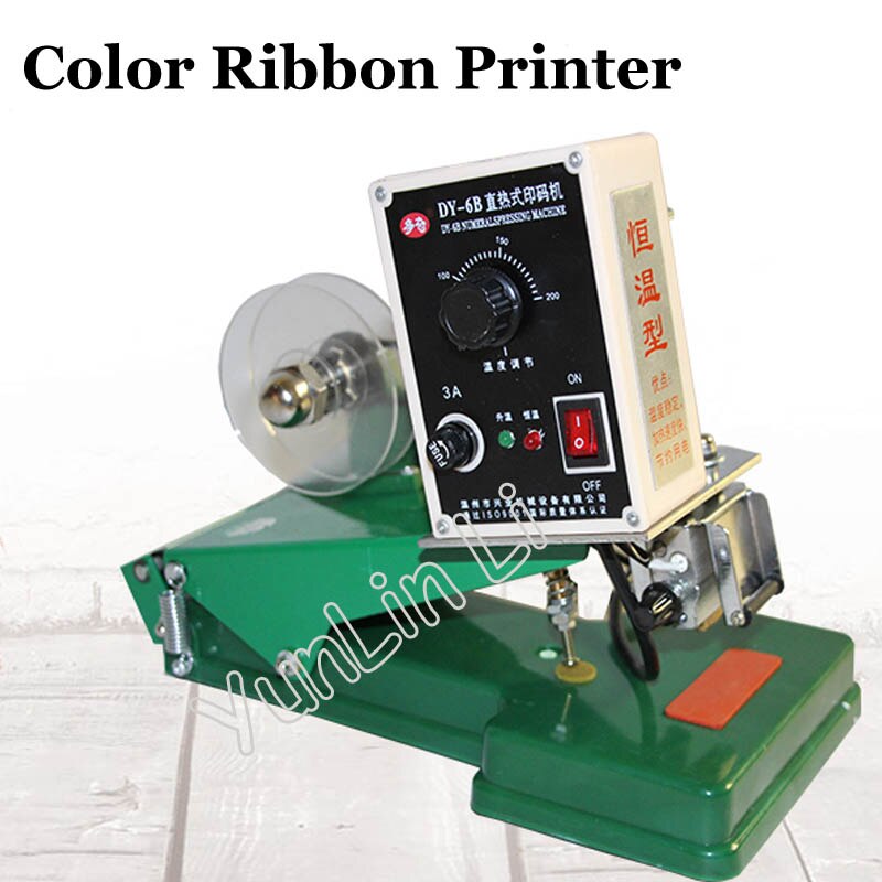 Color Ribbon Thermal Printer DY-6B Numerals Pressing Machine Manual Date Coder Constant Temperature Coding Machine