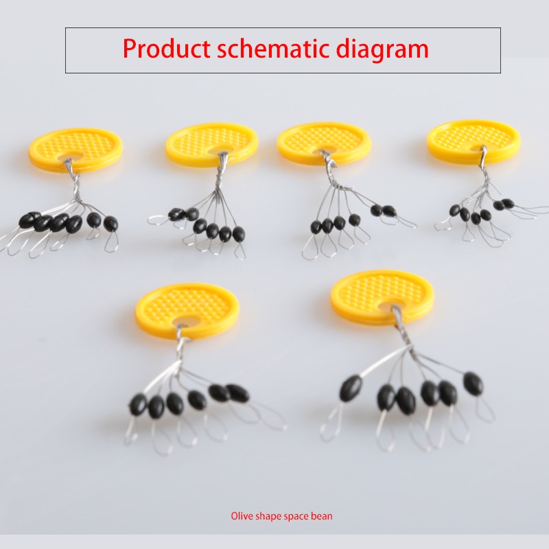 10/20/30 pièces en caoutchouc bouchon ovale flotteur pêche Bobber arrêt connecteur Ellipse mouche ligne Leader espace haricots matériel de pêche Bobbers
