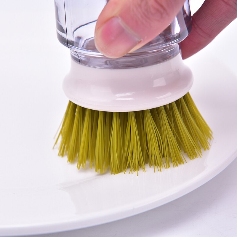 1 Limpieza de PC cepillos plato lavado herramienta dispensador de jabón recargable sartenes tazas cuenco para el pan depurador utensilios de cocina Accesorios