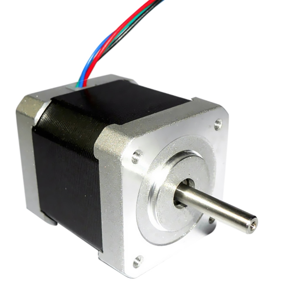 Mini Stepper Motor, Stepping Motor, 24V 1.7A 1.8 Degree, 4 Lead 42mm Body For Nema17 CNC/3D Printer
