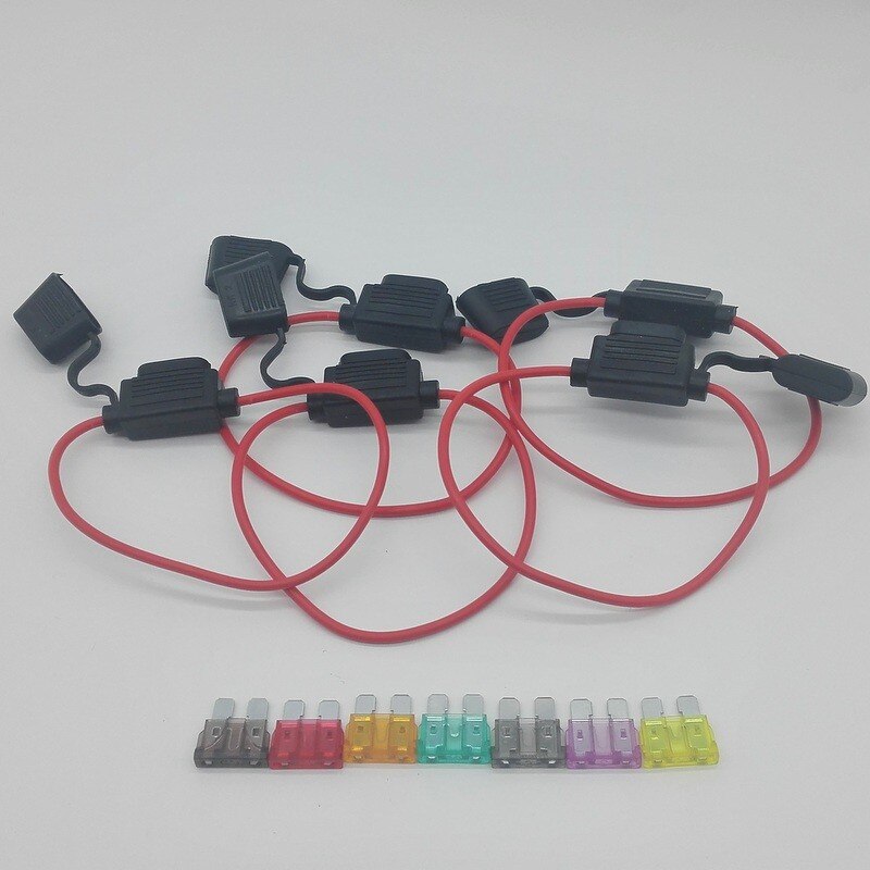 10pcs medium In-line inline Car blade Fuse Holder ATC/ ATO Automotive Waterpoof car fuse socket