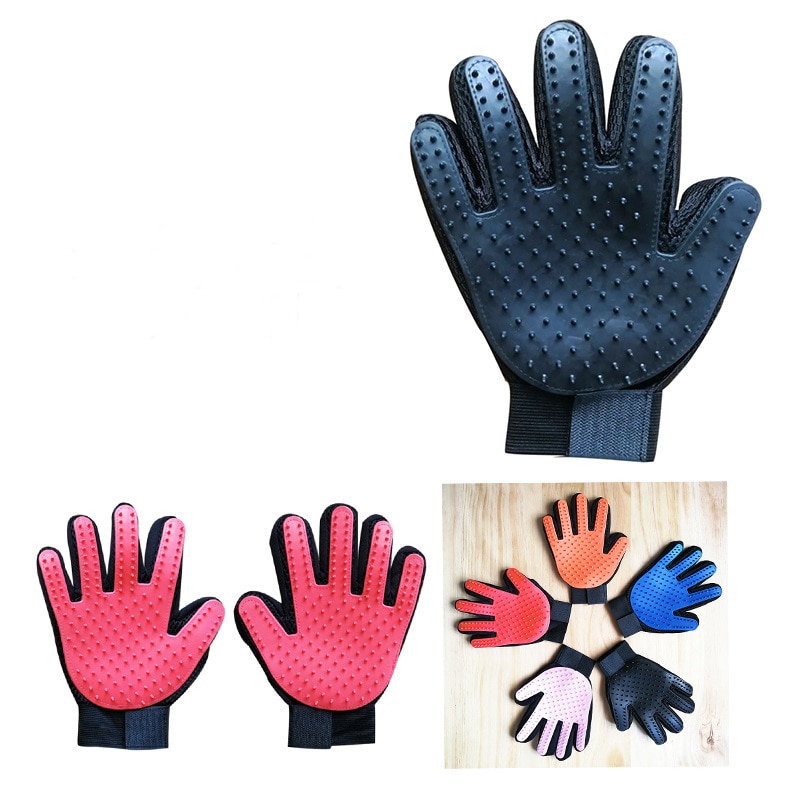 Weiche Silikon Hund Katze Haustier pinsel Handschuh Katze reinigung Sanfte Effiziente Katze Pflege Handschuh Hund Schlecht Liefert Haustier Handschuh kämme