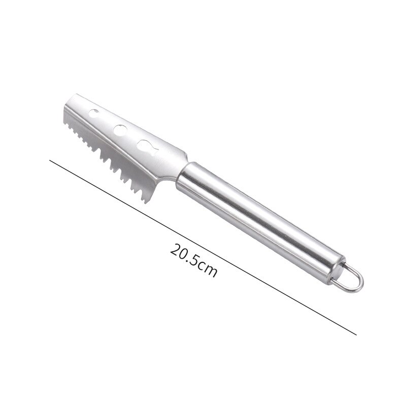 Kitchen Fish Cleaning Knife Cutter Stainless Steel Fish Scales Scraper Fish Scales Cleaning Brush Remove Kitchen Gadgets Acces: D