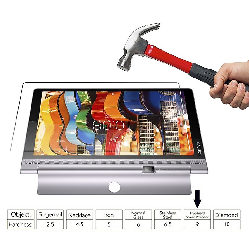 Protector de pantalla de vidrio templado para tableta Lenovo Tab 4, 10, 8 plus, TB-X304L, TB-X304F, TB-X704L, 3, 710L, 850F, Yoga Tab, X90, X90F