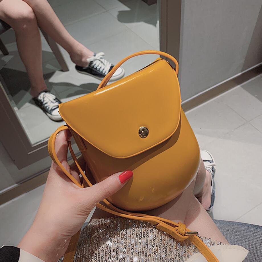 Süssigkeit farbe Mini Hülse tasche Sommer Neue PU Leder frauen Handtasche Freizeit Kleine Schulter Bote tasche