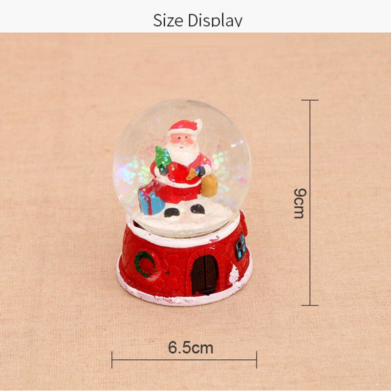 Christmas Resin Music Snow Glass Santa Claus Crystal Ball, Children Xmas , Year