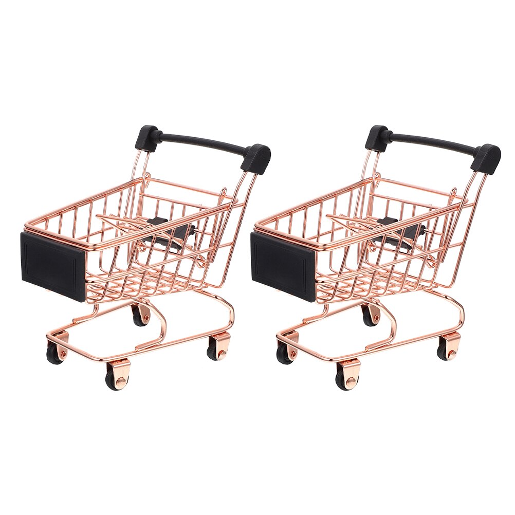 2pcs Mini Shopping Cart Toys Shopping Cart for Kid... – Grandado