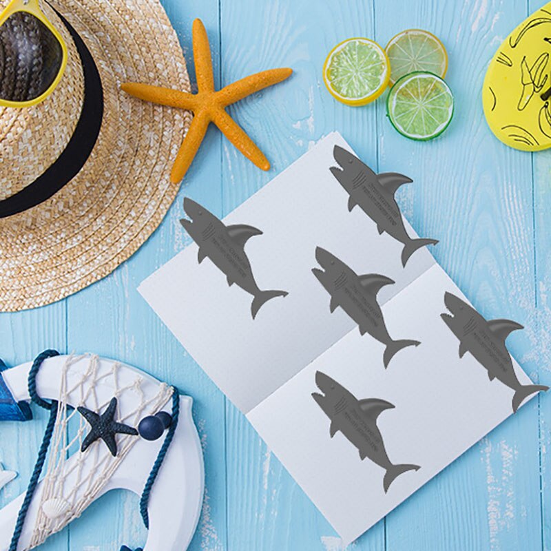 Animal Shark Shape Bookmarks 3D Bookmark Fun Reading Book Folder Page Cute School Supplies Stationery
