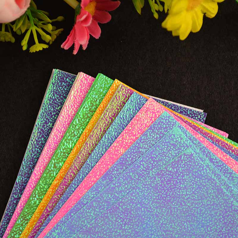 15 cm 6 ''Vierkante 50 lakens Enkel gezicht Shining papers Voor Scrapbooking decorating card making DIY papier vouwen