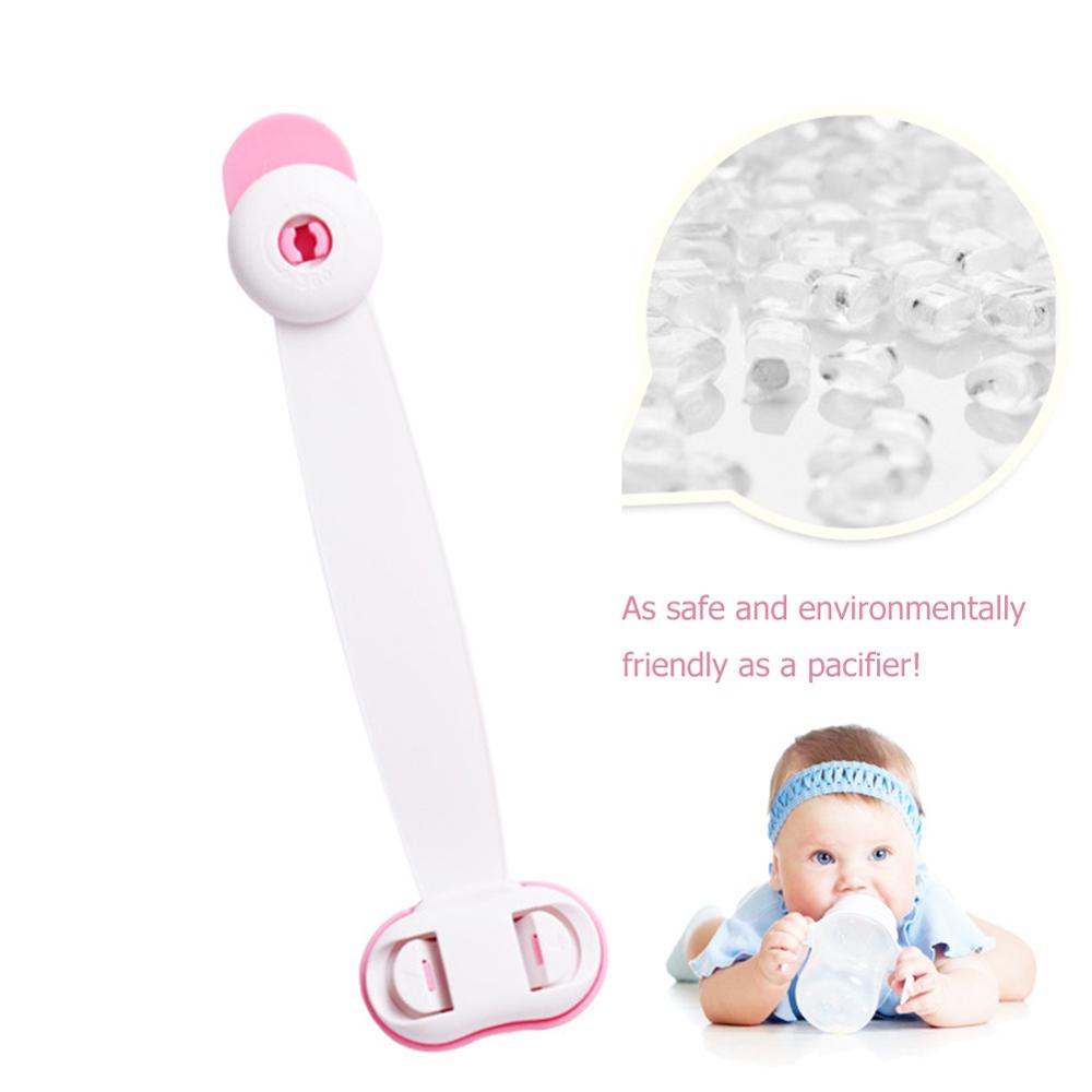 Baby Safety Cabinet Lock Strap Children Wardrobe Safety Lock Child Proof Blocker Kids Safety Plastic Protection Safety Lock