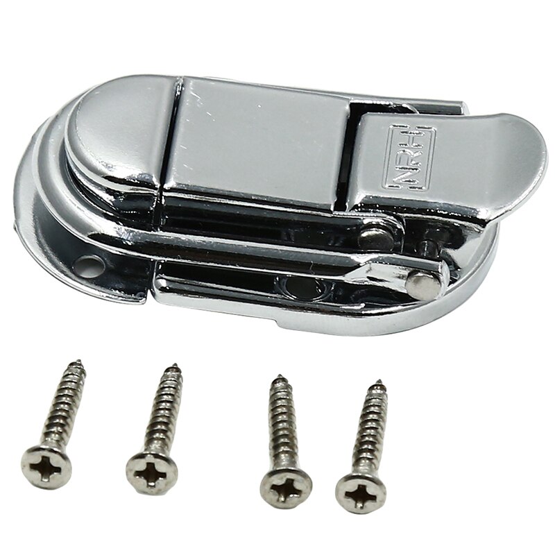 1Pcs Aviation Aluminum Latch Lock For Wooden Box Case Suitcase Toolbox Hardware Hang Buckle Padlock Box Lock Buckle: Default Title