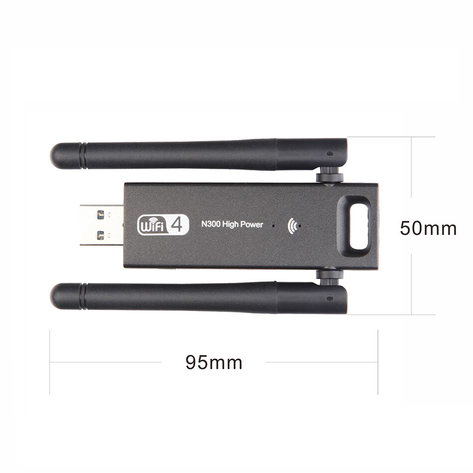 Creacube High Power 300M Usb Wifi Dongle Wifi Adapter Draadloze Wifi Dongle Netwerkkaart 802.11 N/G/B Wifi Lan Adapter Voor Pc