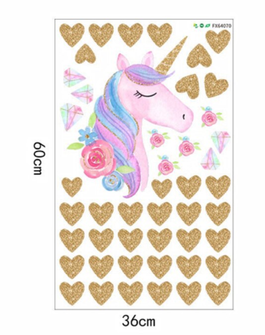 3D Eenhoorn Paard Muursticker Animal Tiger Dinosaur Home Decor Art Mural Meubels Panel Window Sticker Kinderkamer Muur Sticker