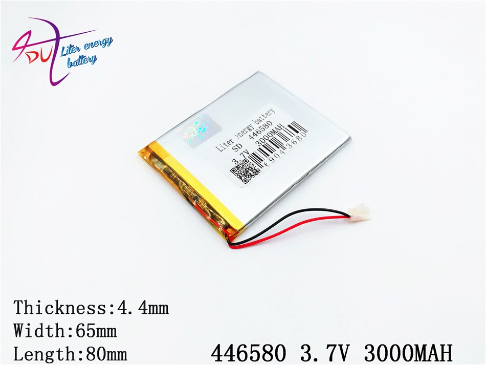 Liter energie batterij 446580 3.7 V 3000 mah 406580 Universele Li-Ion batterij voor tablet pc 7 inch 8 inch 9 inch