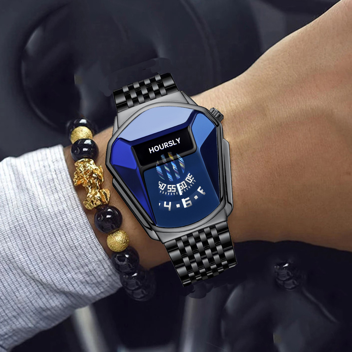 Montre à quartz étanche pour homme, personnalité de moto, nouvelle tendance