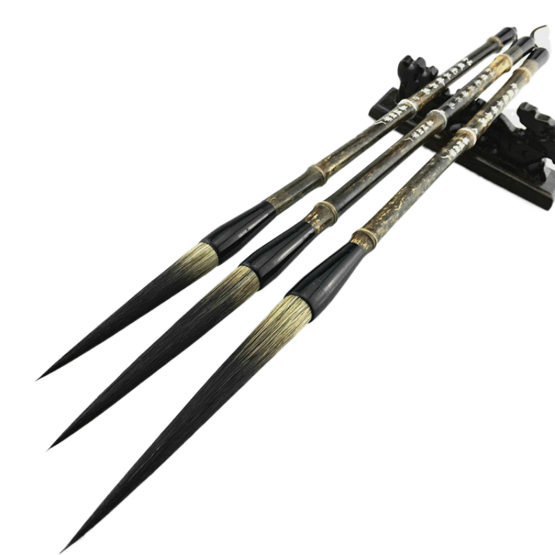 Long Bear Hair Calligraphy Brushes Calligraphy Painting Practice Brush Regular Script Running Hand Cursive Handwriting Brush Pen