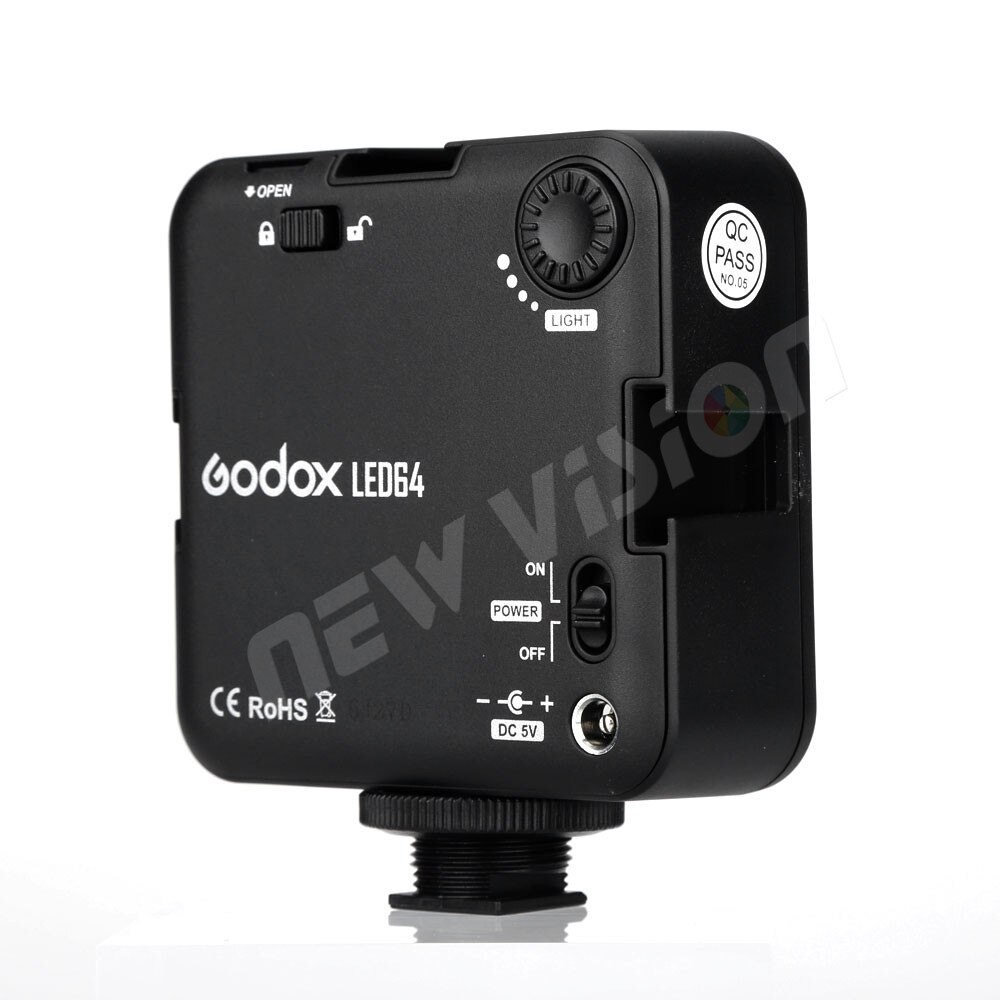 Godox led64 5500 ~ 6500 k video light professionele universeel voor macrofotografie fotojournalistieke video schieten