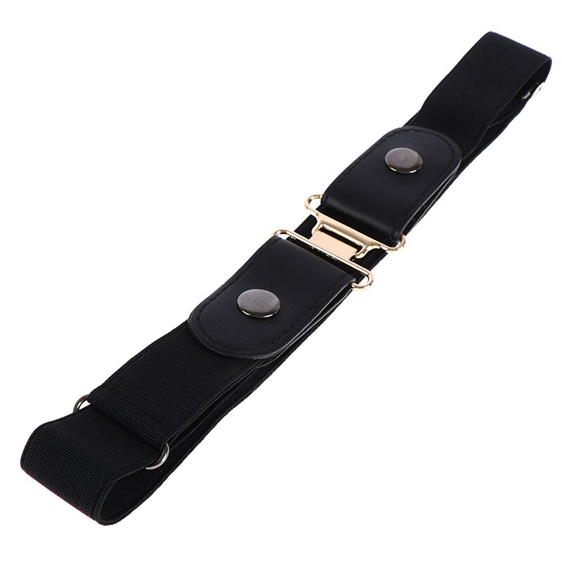 Women Buckle Stretch Belt Belt Invisible Elastic Waist Belt Unisex Jeans Pants: 1