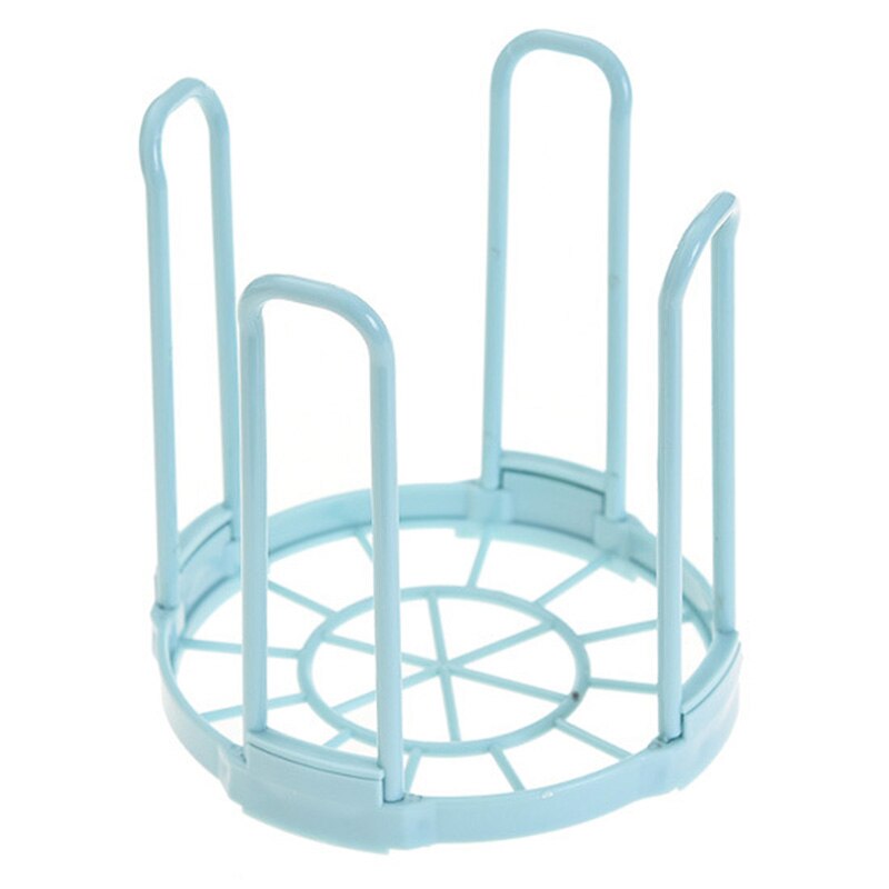 Dinnerware Bowl Plate Holder Plastic Drain Rack Dish Storage Display Stand Drying Shelf Tableware Drainer Rack Kitchen Organizer: blue