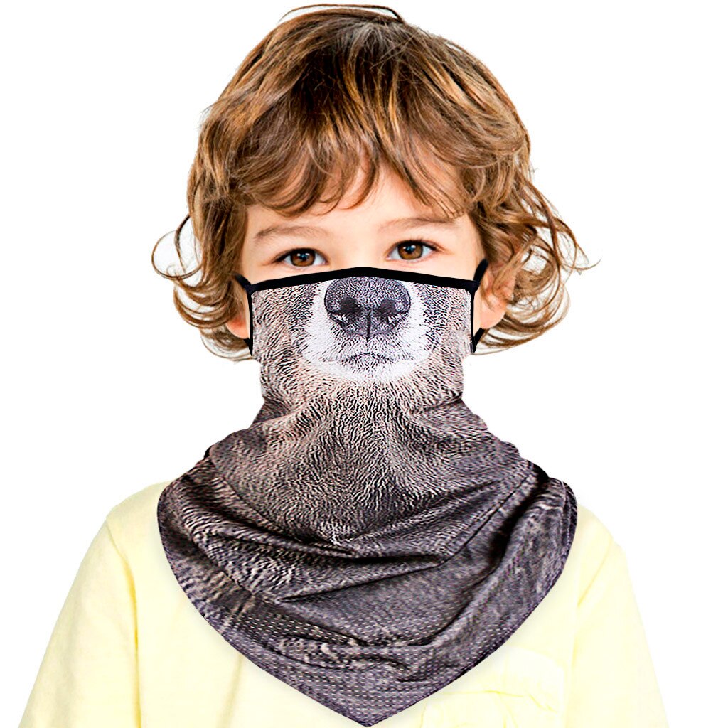 40 # niños pañuelos para niños Unisex Rave Bandana cuello polaina tubo Headwear Face Scarf senderismo bufandas bloqueo de los pies: B