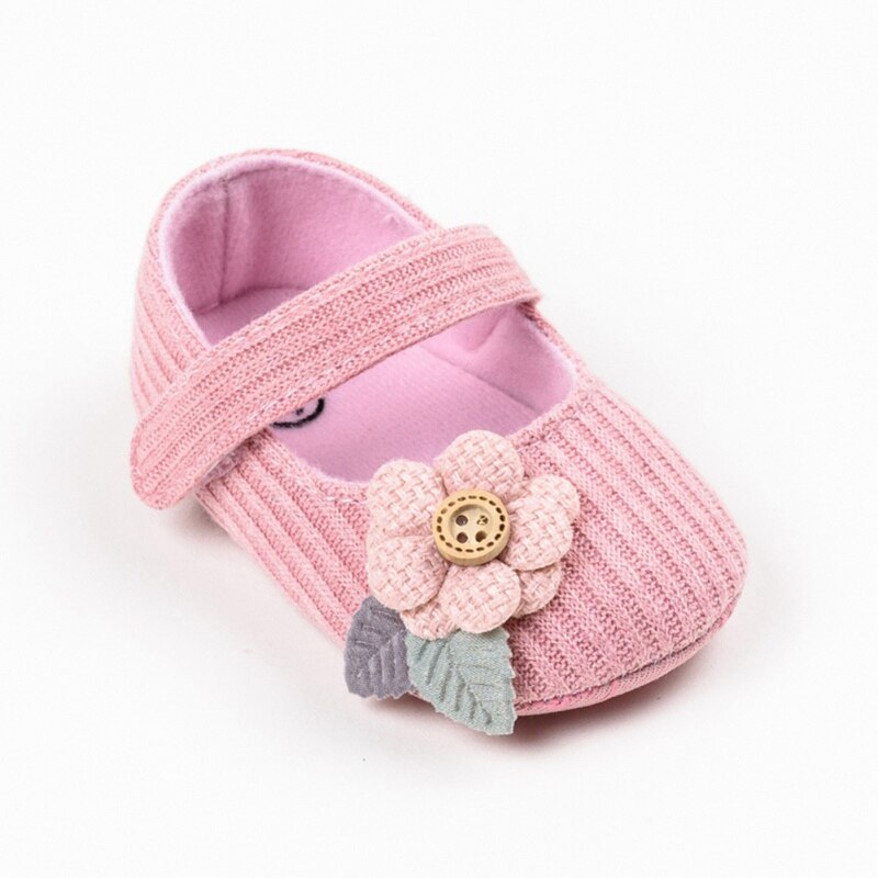 Baby Girl First Walkers Soft Sole Floral Decor Anti-slip Baby Girl Cotton Sandals Casual Shoes Toddler Toddler Shoes
