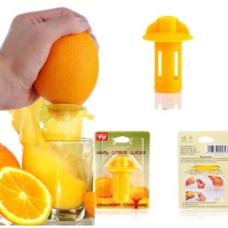 2 stuks mini handmatige citruspers, sinaasappelpers, plastic pers, citroenpers, sap en fruitgereedschap
