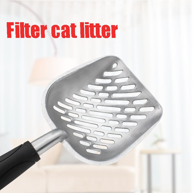 Łopatka robić kociego żwirku metalowa szufelka na odpadki kupa ze stali nierdzewnej zwierzę domowe łopata robić piachu urządzenia robić oczyszczania toalet dla kotów miot szufelka