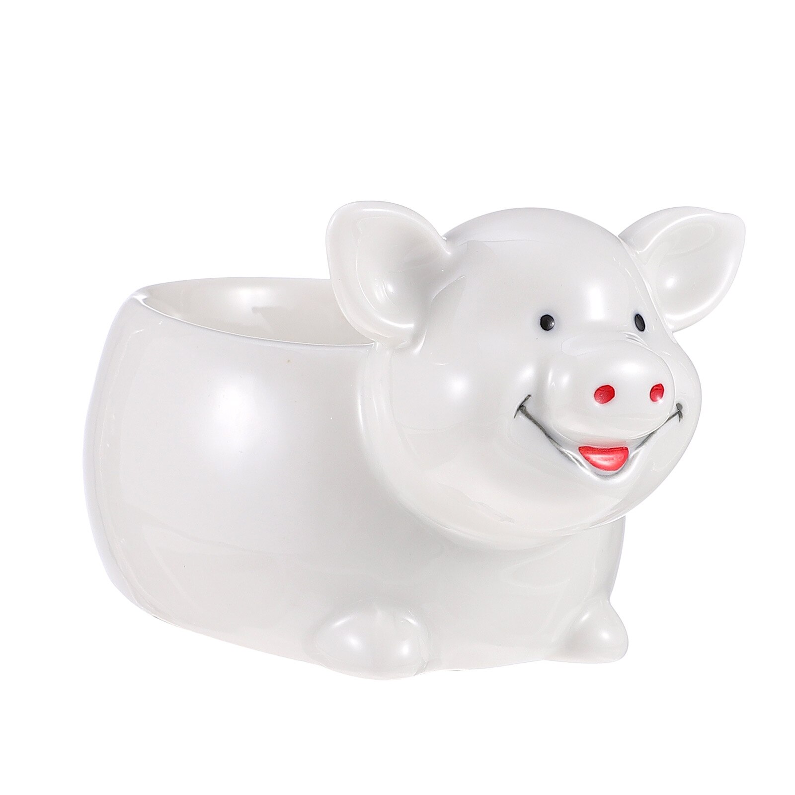 1pc Ceramic Dessert Bowl Breakfast Sushi Bowl Ceramic Food Dish for Home: White-3