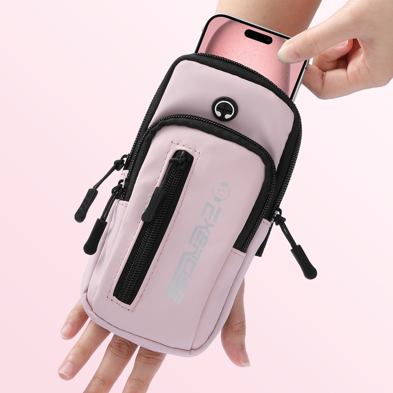 Haissky multifunctionele polstas voor hardlopen, geschikt voor iphone 17, 16 , 15 , 14 pro max air plus, met ritssluiting, ideaal voor buitenactiviteiten zoals fietsen en fitness.
