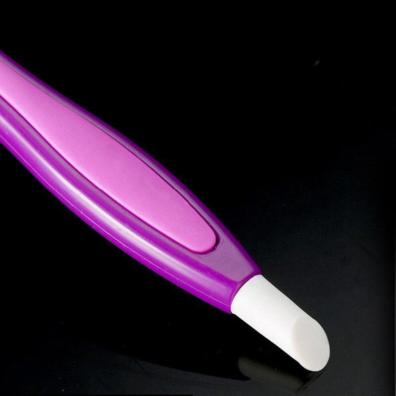 NOQ Cuticle Trimmer Brush Cleaner For Manicure Pedicure Metal Pusher Remover Stainless Steel Spoon With Dual Use Nail Files Tool