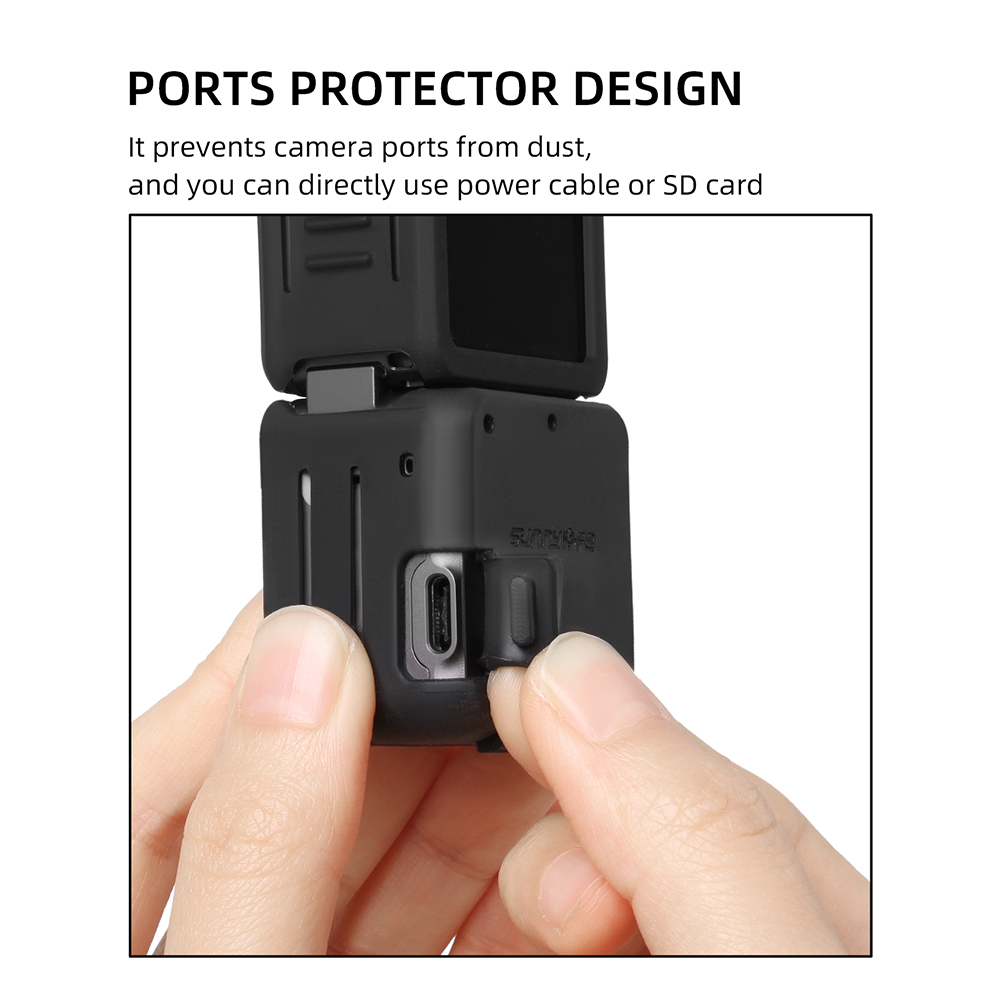 Silicone Case for DJI Action 2 Protector Waterproof Protective Housing Portable Cover for DJI OSMO Action 2 Accessories