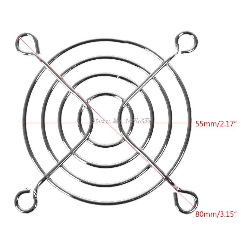 Ventilatorbeschermingsnetrooster 7cm dia ijzeren gaas veiligheidsrooster voor computerbehuizingventilatoren 40jb: 41