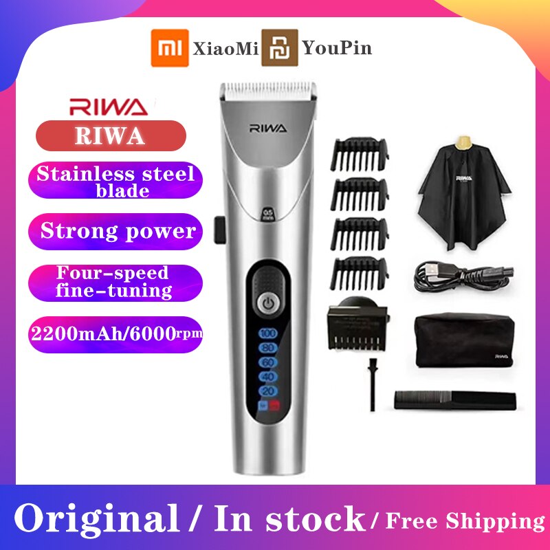 Xiaomi RIWA RE-6305 Hair Clipper LED Screen Hairdr... – Grandado