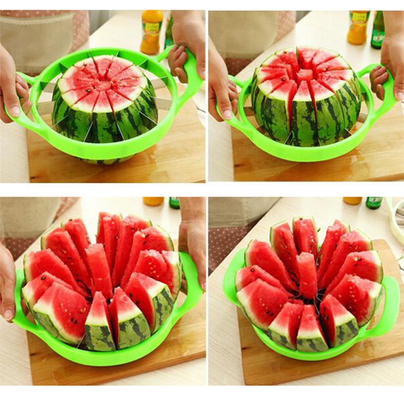 Watermeloen Slicer Meloen Cutter Mes Rvs Fruit Snijden Slicer Keuken Gadgets Salade Maken Gereedschap Keuken Accessoires