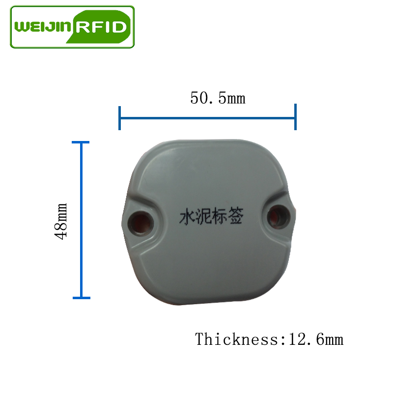 UHF RFID Concrete tag omni-ID 915mhz 868mhz Impinj Monza4QT EPC 10pcs durable ABS smart card passive RFID tags