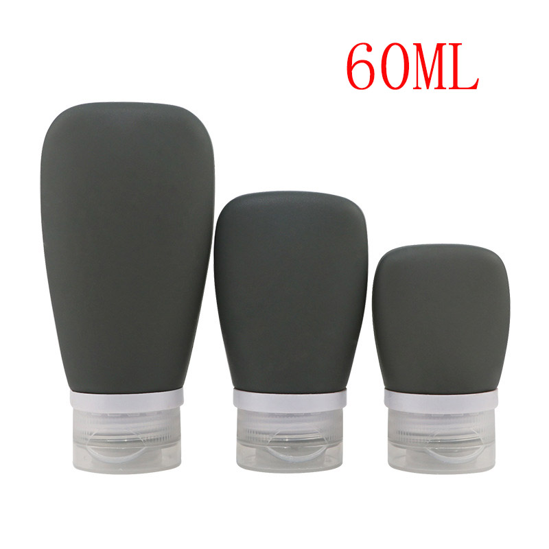Confezione da 4 bottiglie da viaggio in silicone per articoli da