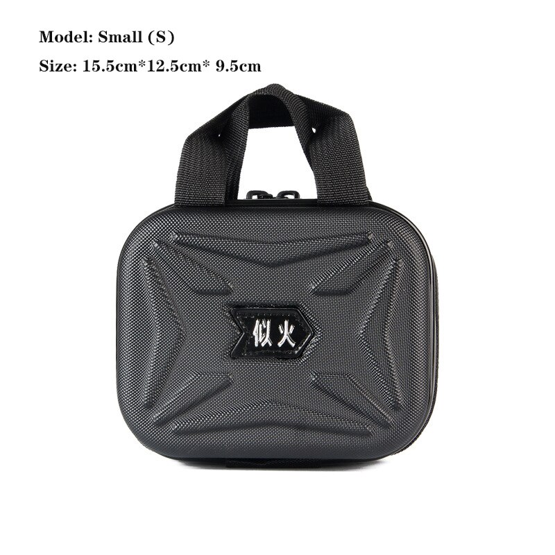 Bolsa de aparejos de Pesca para deportes al aire libre, bolso de un solo hombro para almacenamiento de carretes de Pesca, Señuelos de Pesca, bolsas de equipo de Pesca: S-15.2x12.5x9.5cm