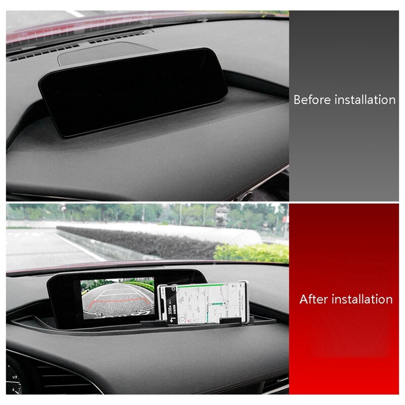 Til mazda 3 axela bp instrumentpanel anti-slip måtte mobiltelefon navigation bilholder interiør dekorations pad