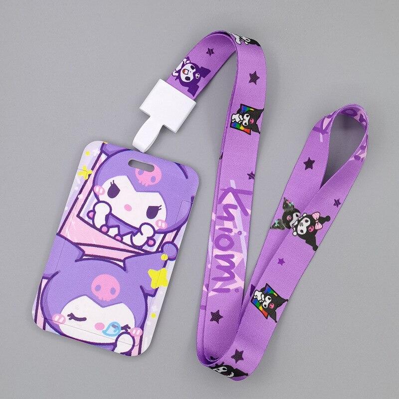 Takara Tomy Leuke Cartoon Hello Kitty Gedrukt Anime Bus Kaart Set Licht Industrie Kaart Lanyard Campus Maaltijdkaart: C