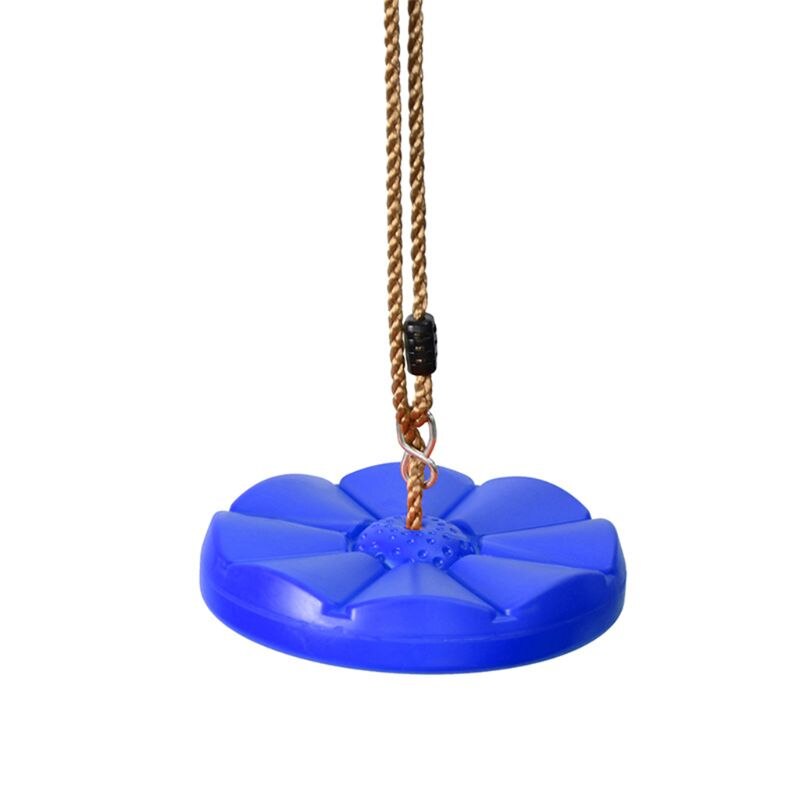 Indoor Outdoor Swing Disc Touw Swing Met Verstelbare Nylon String Rood Voor Kid Kinderen Spelen Fysieke Activiteit Vermogen Training: Blauw