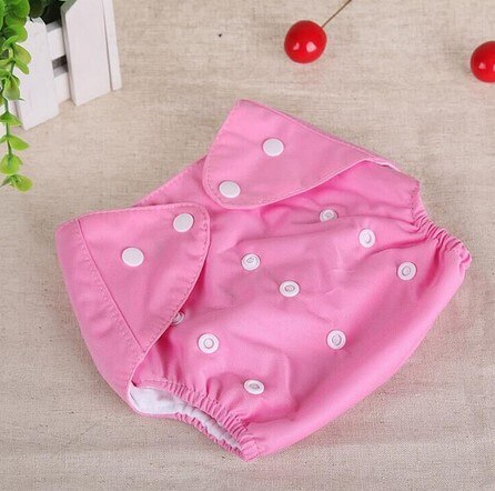 1 stks Wasbare Luiers Herbruikbare Luiers Grid/Katoen Training Pant Doek Luier Baby Fraldas Winter Zomer Versie Luiers: Roze / For summer