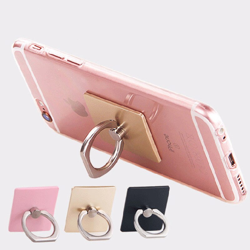 360 Degree Rotation Finger Ring Mobile Phone Smartphone Stand Holder for IPhone Huawei Samsung Phone Ring Holder Car Mount Stand