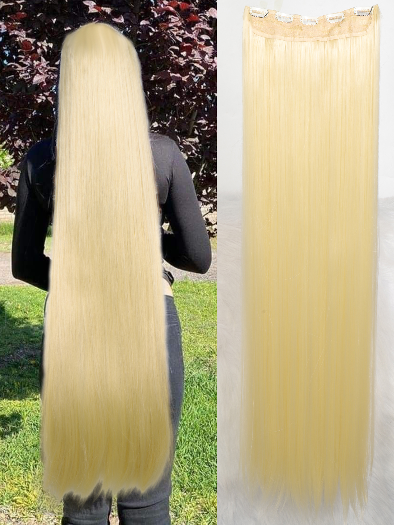 Synthetische 5 Clip In Hair Extensions Lang Recht Kapsel Haarstuk Zwart Bruin Blond 80Cm Natuurlijk Nep Haar Voor Vrouwen: T1B/4/30 / 20 inch