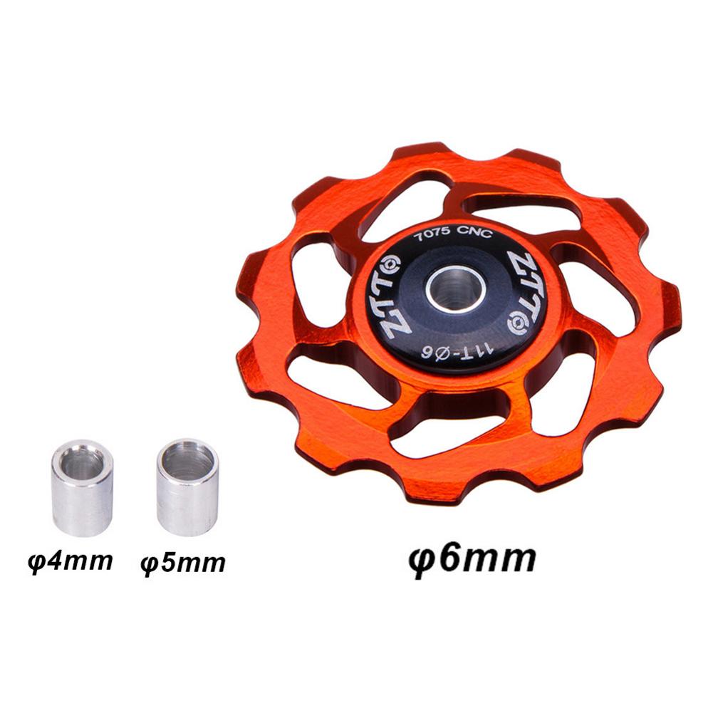 11 T Aluminium Mtb Fiets Achterderailleur Pulley Jockey Racefiets Gids Roller Spanner Deel Fietsen Accessoire: Red