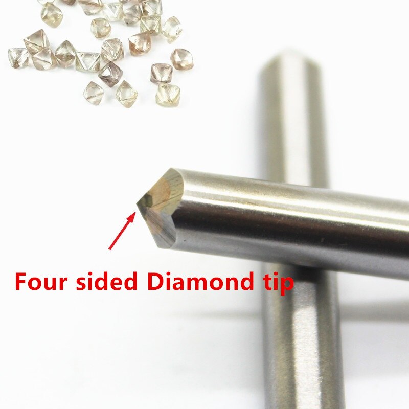 Ferramentas de gravação a diamante, fricção de letras, gravadores de quatro lados, escultura em diamante, fresa cnc, acabamento de roda de moagem, 1 peça