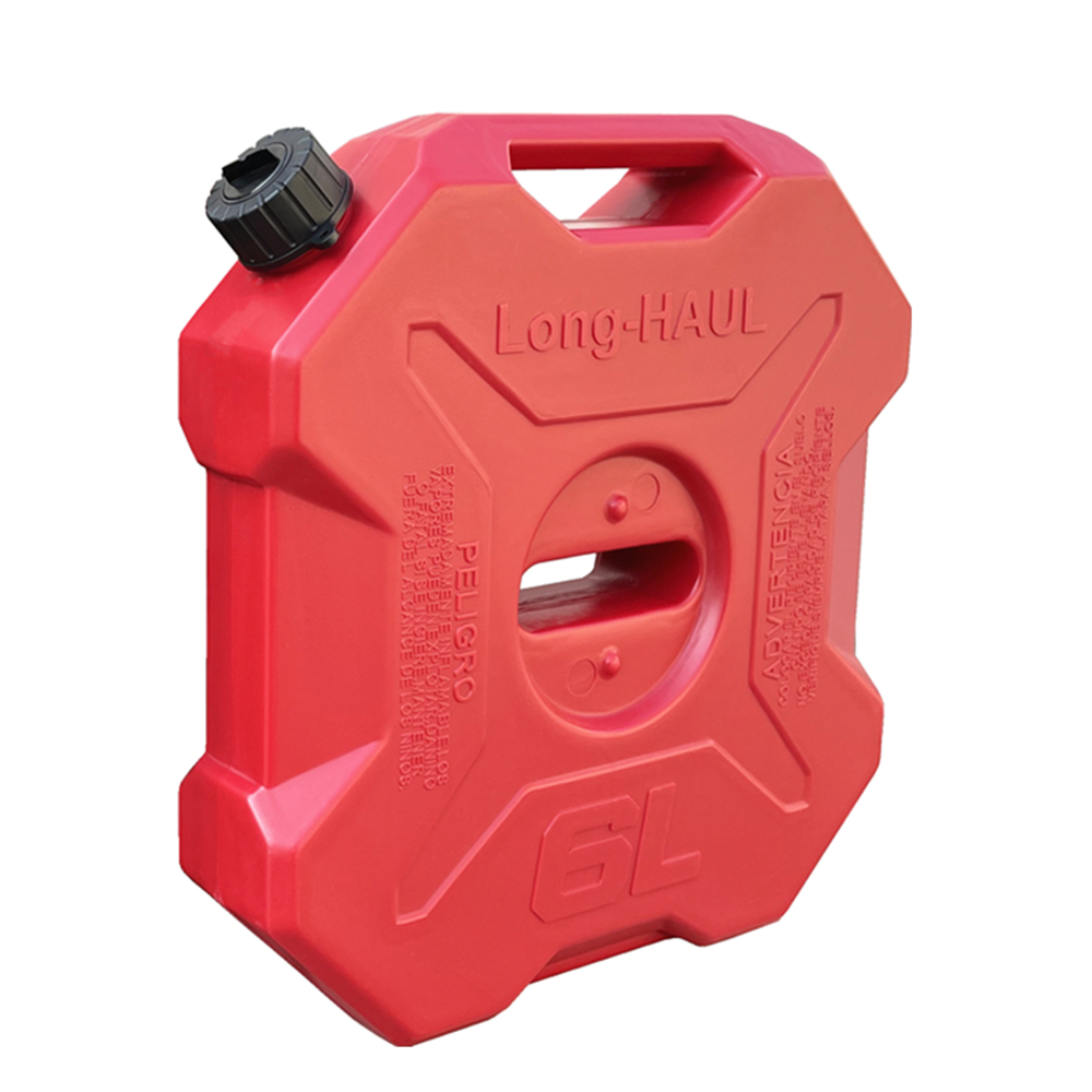 6L Black Green Red Spare Fuel Can Tank Petrol Tanks 6 Litre Jerrycan Gas Can Gasoline Oil Container Fuel-jugs for Motorcycle Car: 6L Red No Lock