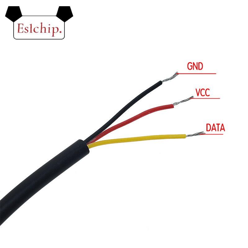 1PCS DS1820 Stainless steel package Waterproof DS18b20 temperature probe temperature sensor 18B20 For Arduino