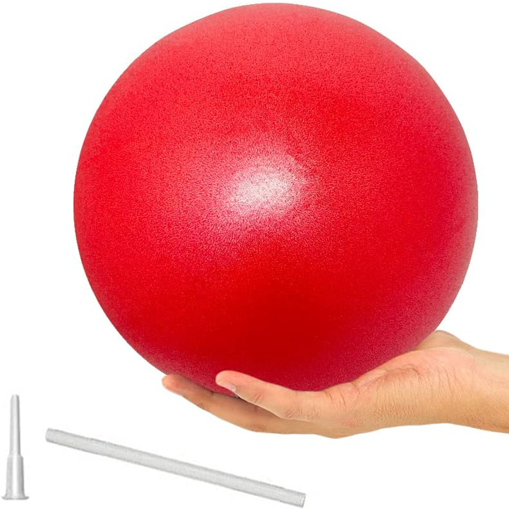 9 tums yogaboll mini-övningsboll pilatesboll sportträning gym anti-spräng- och halksäkra bollar sjukgymnastik: Beige
