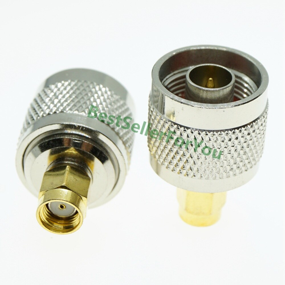 N Male To RP-SMA Male RPSMA Plug Straight RF Connector Adapter